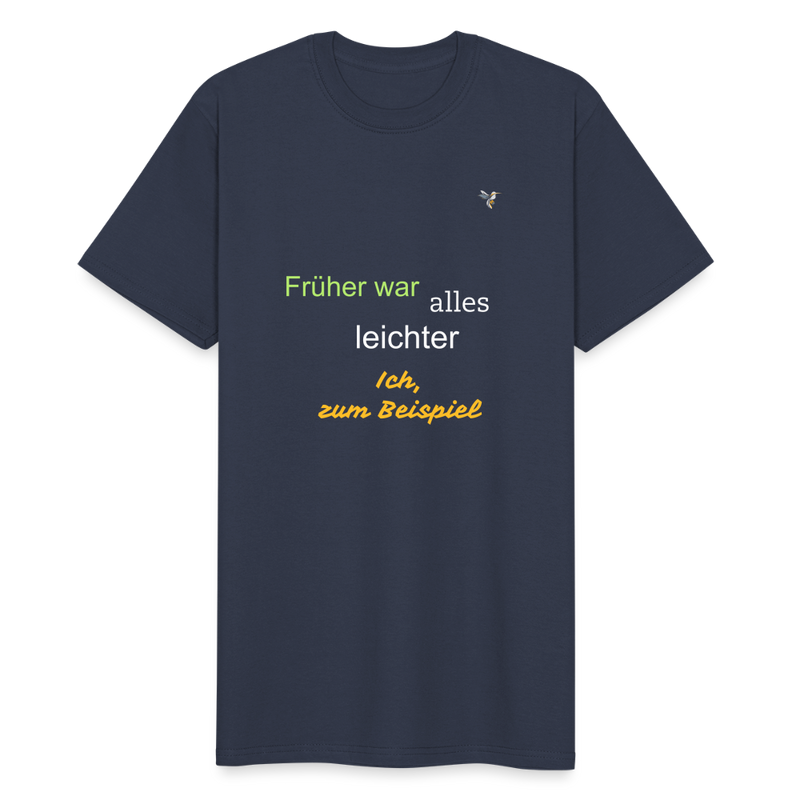 Lade das Bild in Galerie -Viewer, Männer Workwear T-Shirt Früher war alles leichter - Navy
