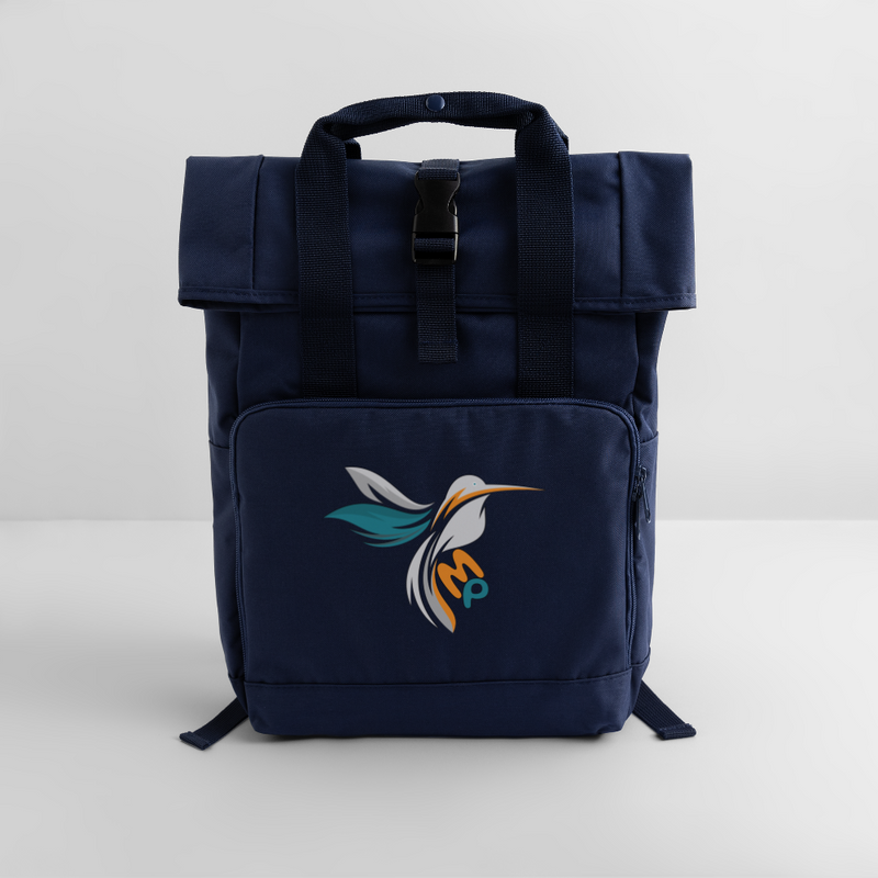 Lade das Bild in Galerie -Viewer, Rolltop Rucksack Mirrela Passage mit zwei Griffen MP Badge 1 - Navy
