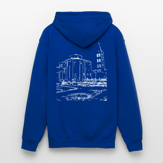 Mirrela Passage Unisex Hoodie GRAU TÜRKIS AA2 St. Donat - Royalblau