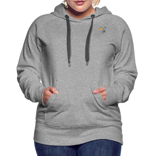 Frauen Premium Hoodie Manny Colors Mirrela Passage AA10 - Grau meliert