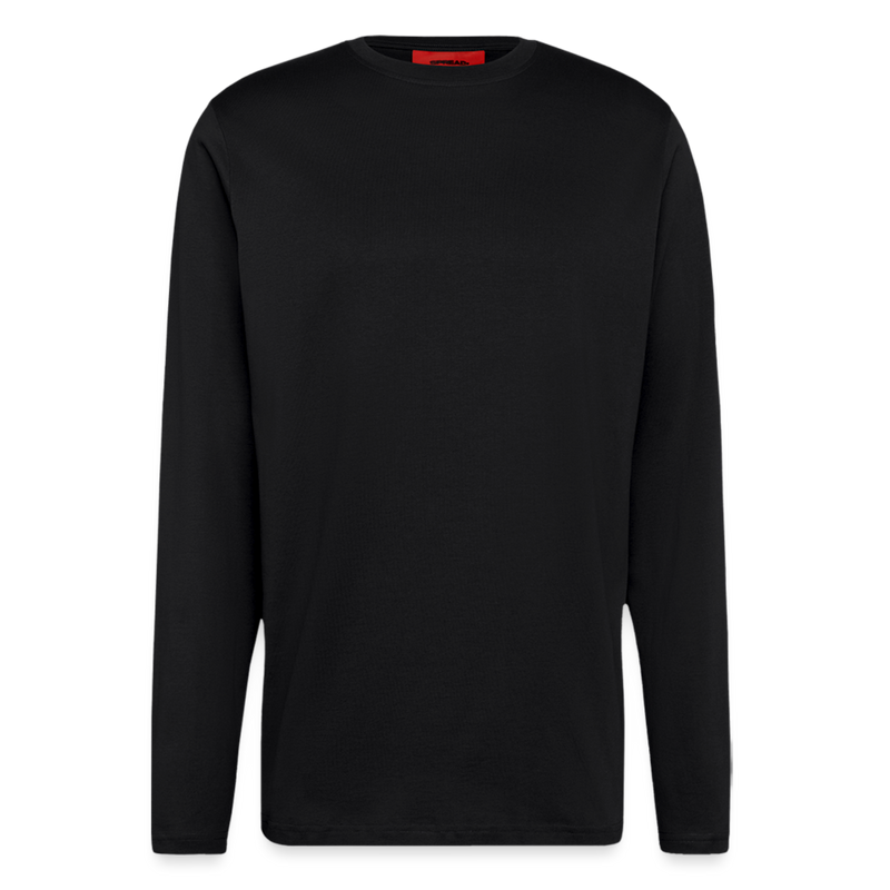 Lade das Bild in Galerie -Viewer, Organic HIGH QUALITY Relaxed Langarmshirt Made in EU - SOLID BLACK
