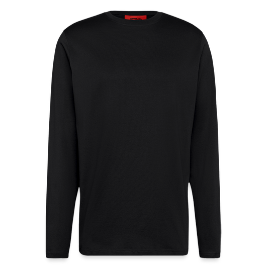 Organic HIGH QUALITY Relaxed Langarmshirt Made in EU - SOLID BLACK