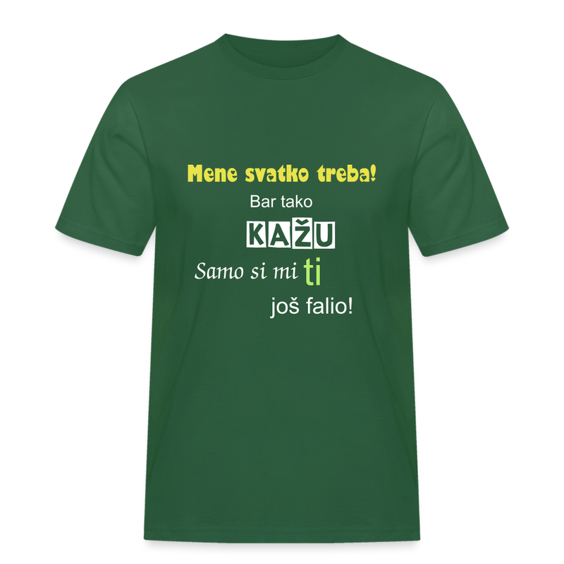 Lade das Bild in Galerie -Viewer, Männer Workwear T-Shirt Mene svatko treba 2 - Flaschengrün
