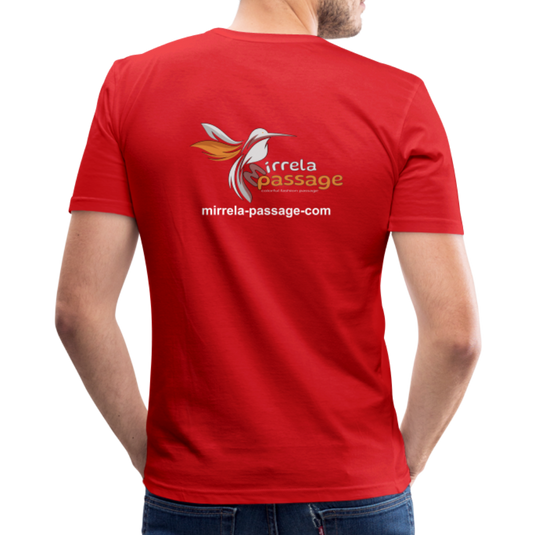 Männer Slim Fit T-Shirt Mirrela Passage 07-MP 15 - Rot