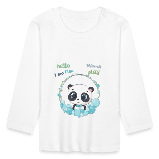 Mirrela Passage Baby Langarmshirt Tian - Weiß