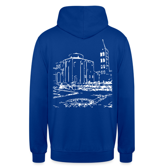 Mirrela Passage Unisex Hoodie GRAU TÜRKIS AA2 St. Donat - Royalblau