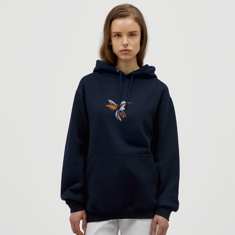 Lade das Bild in Galerie -Viewer, Mirrela Passage Unisex Hoodie ALL COLORS Kolibri GOLD BRAUN - Navy
