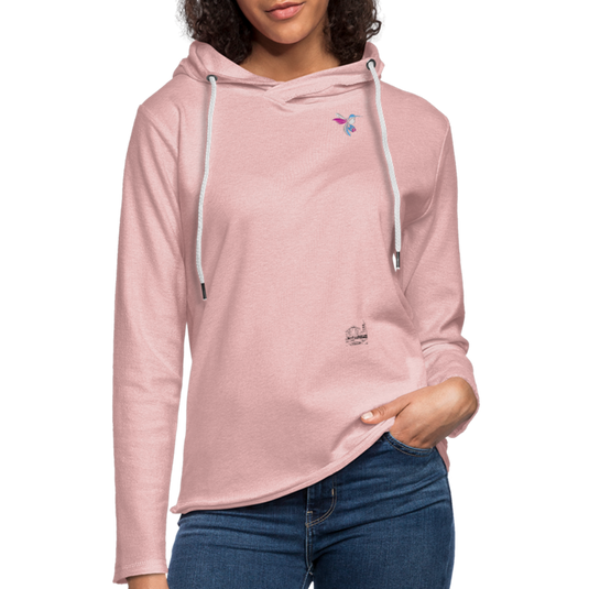 Leichtes Kapuzensweatshirt Unisex Mirrela Passage Club 5 AA7 - Rosa-Creme meliert