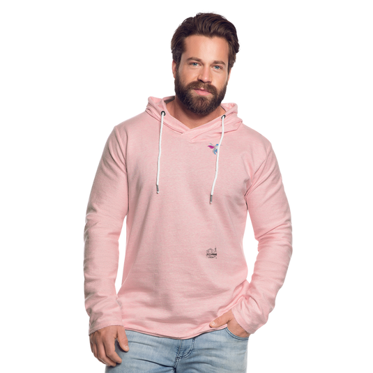 Leichtes Kapuzensweatshirt Unisex Mirrela Passage Club 5 AA7 - Rosa-Creme meliert