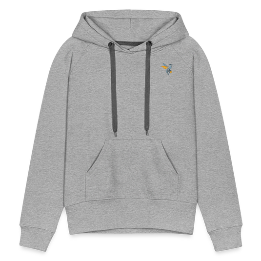 Frauen Premium Hoodie Manny Colors Mirrela Passage AA10 - Grau meliert