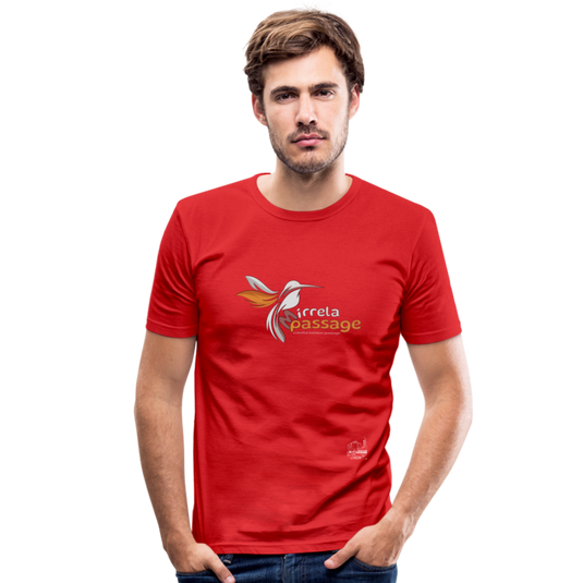 Männer Slim Fit T-Shirt Mirrela Passage 07-MP 15 - Rot