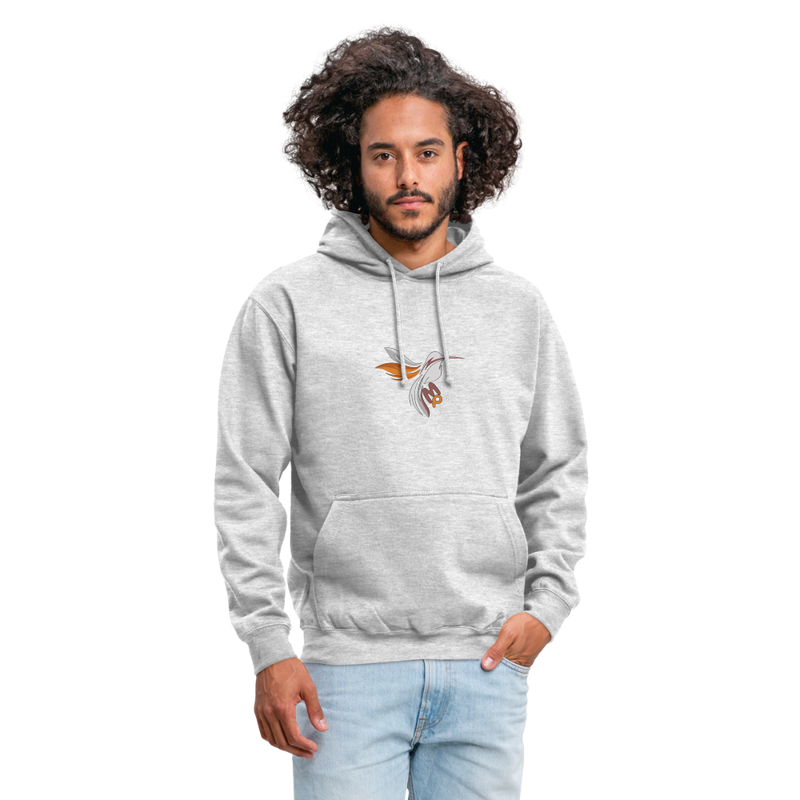 Lade das Bild in Galerie -Viewer, Mirrela Passage Unisex Hoodie ALL COLORS Kolibri GOLD BRAUN - Hellgrau meliert
