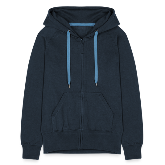 Mirrela Passage Frauen Premium Kapuzenjacke - Navy