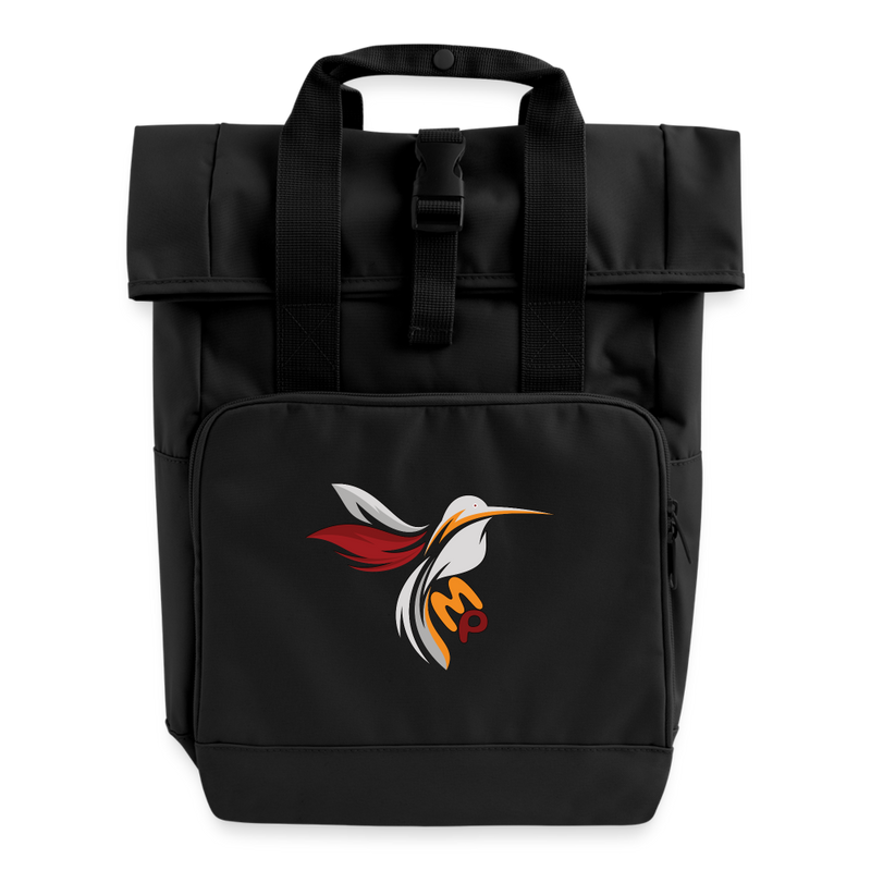 Lade das Bild in Galerie -Viewer, Rolltop Rucksack Mirrela Passage mit zwei Griffen MP Badge 4 - Schwarz
