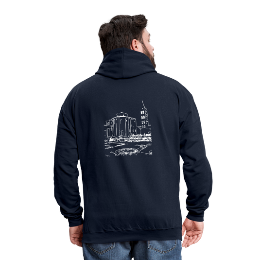 Kontrast-Hoodie Mirrela Passage St. Donat Zadar - Navy/Rot