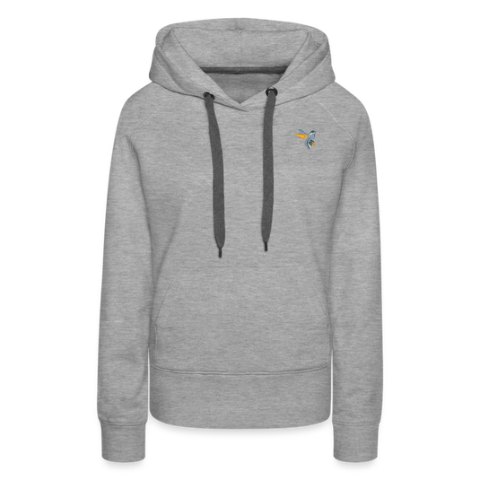 Frauen Premium Hoodie Manny Colors Mirrela Passage AA10 - Grau meliert