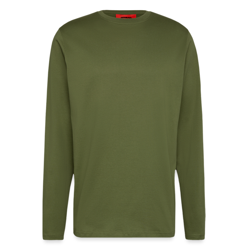 Lade das Bild in Galerie -Viewer, Organic HIGH QUALITY Relaxed Langarmshirt Made in EU - MOSS GREEN
