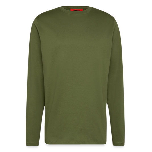 Organic HIGH QUALITY Relaxed Langarmshirt Made in EU - MOSS GREEN