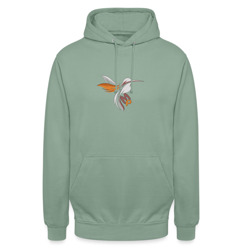 Lade das Bild in Galerie -Viewer, Mirrela Passage Unisex Hoodie ALL COLORS Kolibri GOLD BRAUN - Graugrün
