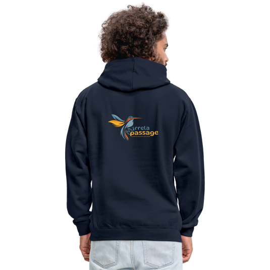 Kontrast-Hoodie Mirrela Passage Club 10 AA9 - Navy/Grau meliert