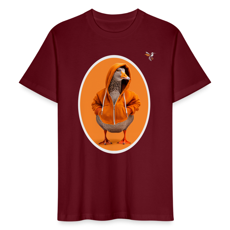 Lade das Bild in Galerie -Viewer, Stanley/Stella Unisex Mirrela Passage T-Shirt CRAFTER Duck in ORANGE - Burgunderrot
