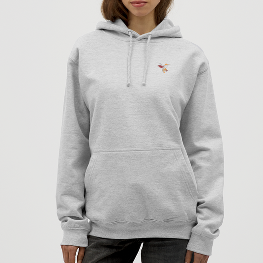 Mirrela Passage Unisex Hoodie MOKKA AA1 - Hellgrau meliert