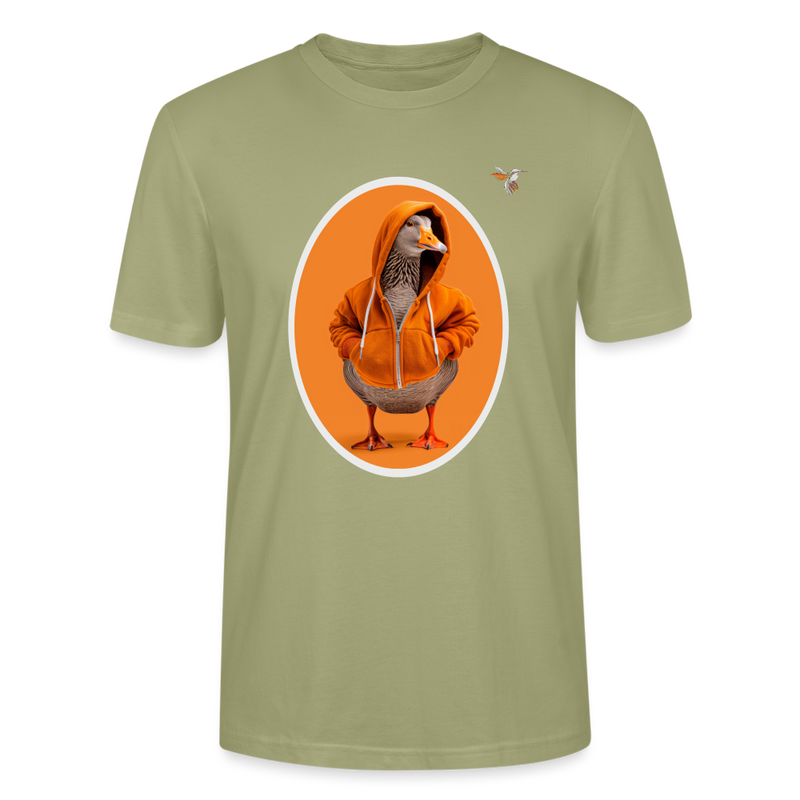 Lade das Bild in Galerie -Viewer, Stanley/Stella Unisex Mirrela Passage T-Shirt CRAFTER Duck in ORANGE - Nebelgrün
