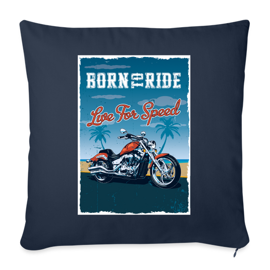 Mirrela Passage Sofakissenbezug 44 x 44 cm Born to ride - Navy