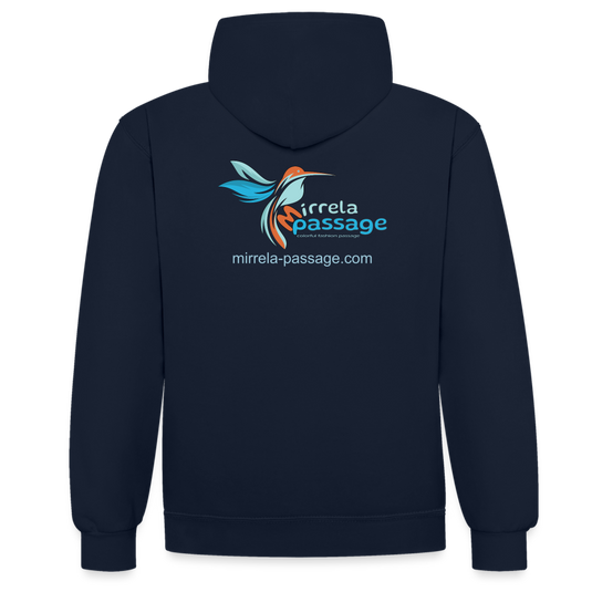 Kontrast-Hoodie Mirrela Passage CLUB 15 AA16 - Navy/Grau meliert