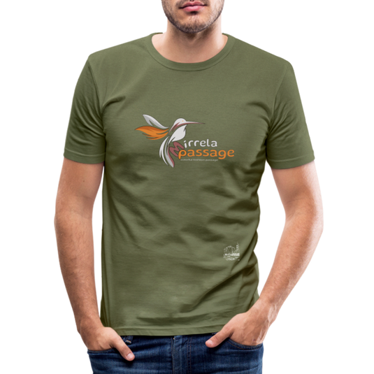 Männer Slim Fit T-Shirt Mirrela Passage 07-MP 15 - Khaki Grün