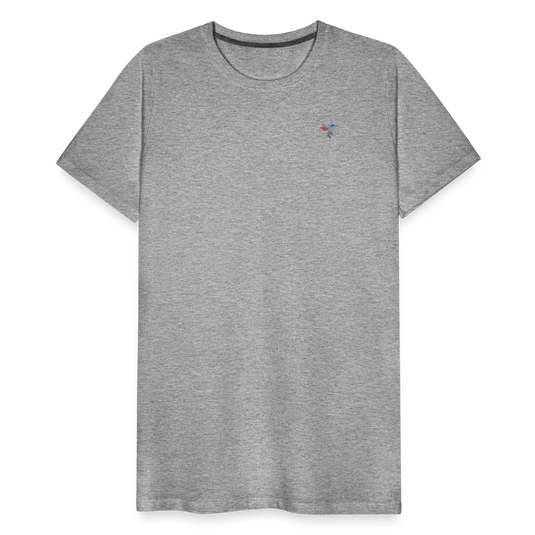 Männer Premium T-Shirt - Grau meliert