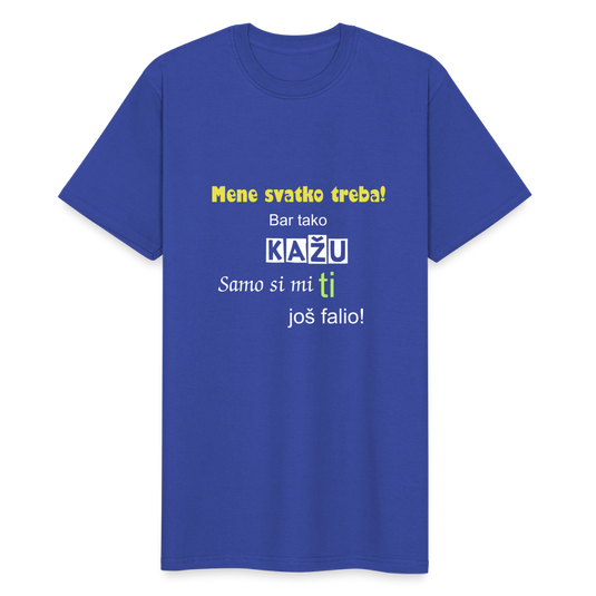 Männer Workwear T-Shirt Mene svatko treba 2 - Royalblau