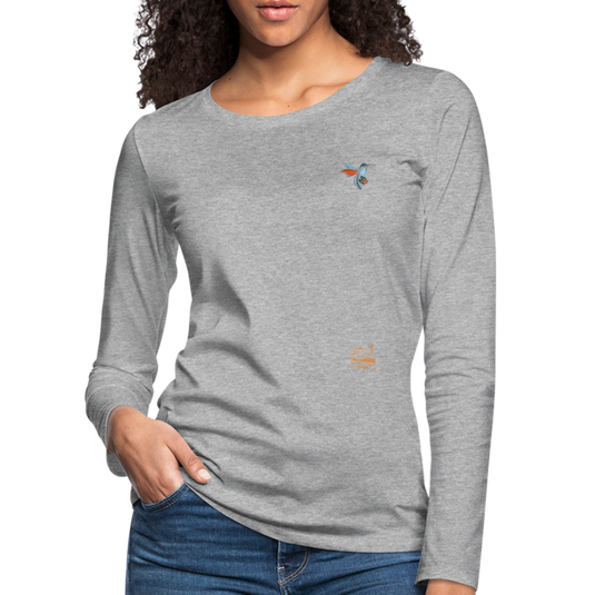 Frauen Premium Mirrela Passage Langarmshirt Club 5 AA15 - Grau meliert