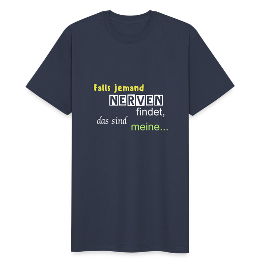 Männer Workwear T-Shirt Nerven finden - Navy