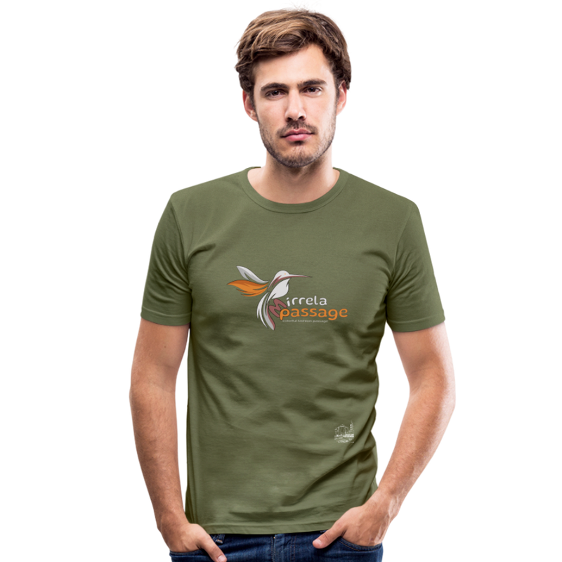 Lade das Bild in Galerie -Viewer, Männer Slim Fit T-Shirt Mirrela Passage 07-MP 15 - Khaki Grün
