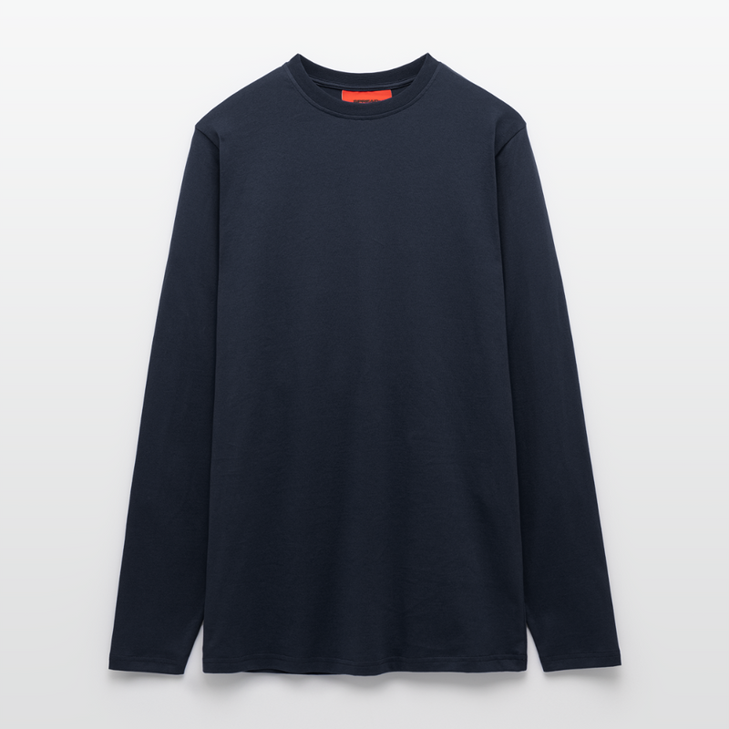 Lade das Bild in Galerie -Viewer, Organic HIGH QUALITY Relaxed Langarmshirt Made in EU - DARK NAVY
