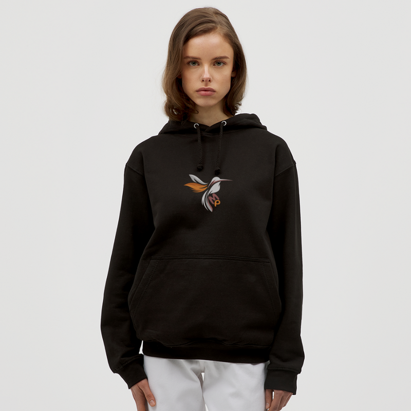 Lade das Bild in Galerie -Viewer, Mirrela Passage Unisex Hoodie ALL COLORS Kolibri GOLD BRAUN - Schwarz
