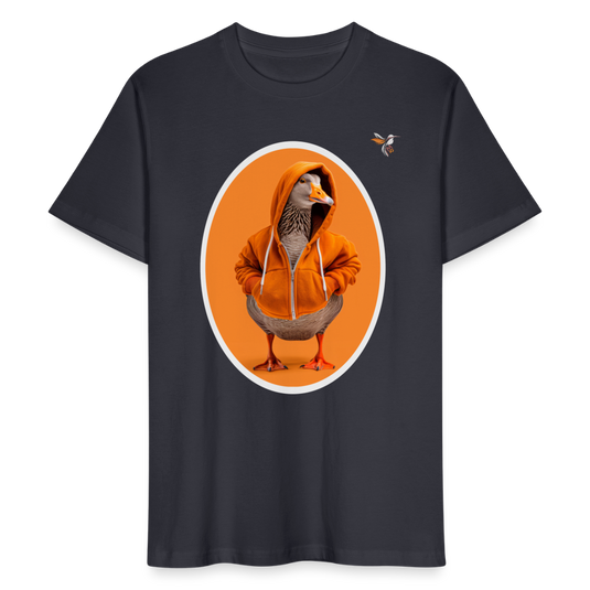 Stanley/Stella Unisex Mirrela Passage T-Shirt CRAFTER Duck in ORANGE - Dunkles Graublau