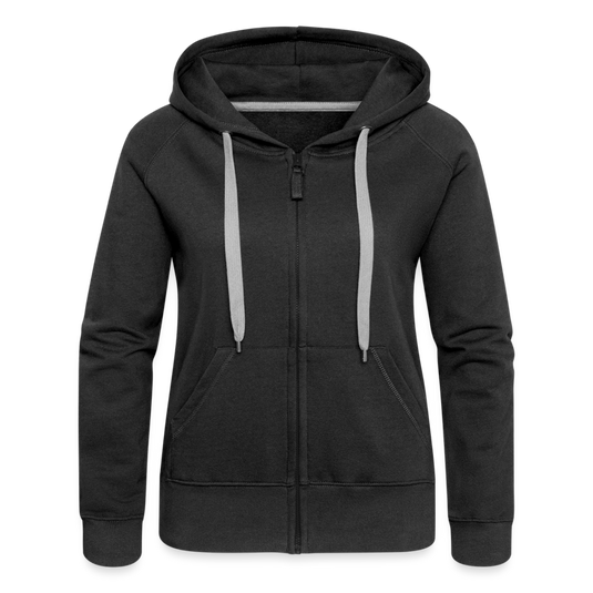 Mirrela Passage Frauen Premium Kapuzenjacke - Schwarz