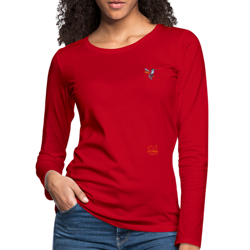 Lade das Bild in Galerie -Viewer, Frauen Premium Mirrela Passage Langarmshirt Club 5 AA15 - Rot
