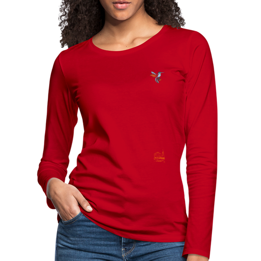 Frauen Premium Mirrela Passage Langarmshirt Club 5 AA15 - Rot