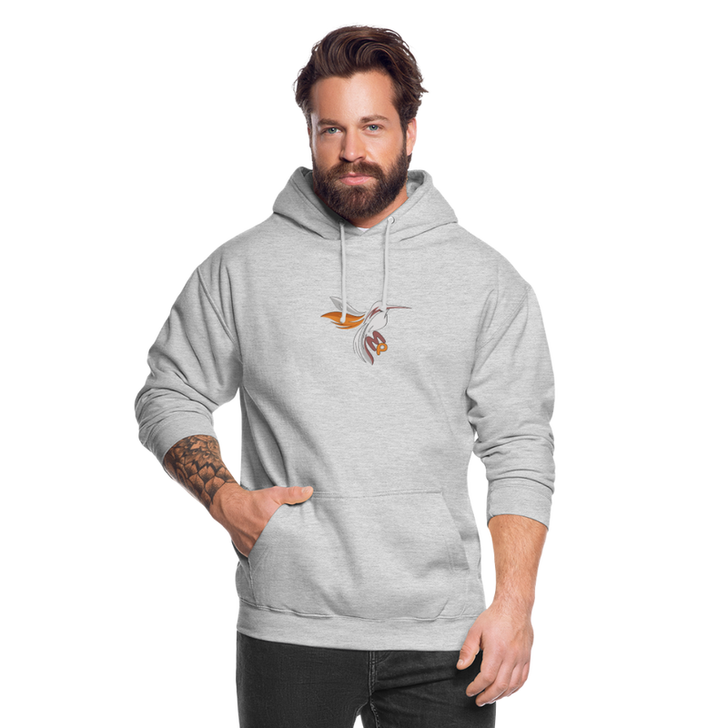 Lade das Bild in Galerie -Viewer, Mirrela Passage Unisex Hoodie ALL COLORS Kolibri GOLD BRAUN - Hellgrau meliert
