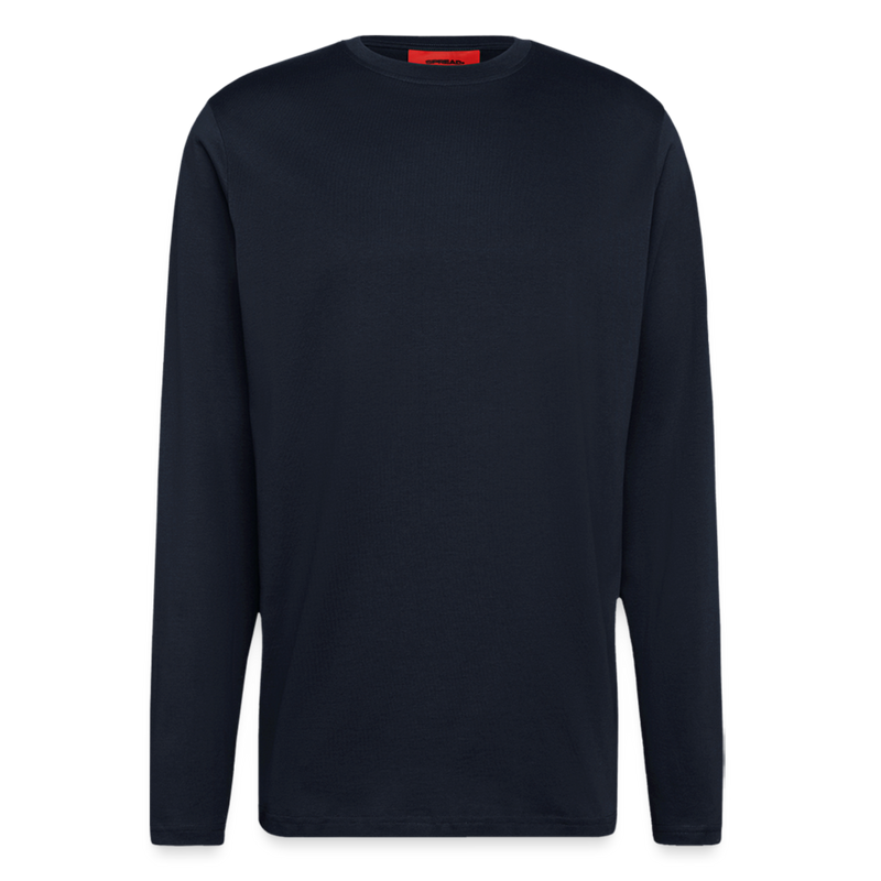 Lade das Bild in Galerie -Viewer, Organic HIGH QUALITY Relaxed Langarmshirt Made in EU - DARK NAVY
