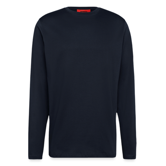 Organic HIGH QUALITY Relaxed Langarmshirt Made in EU - DARK NAVY