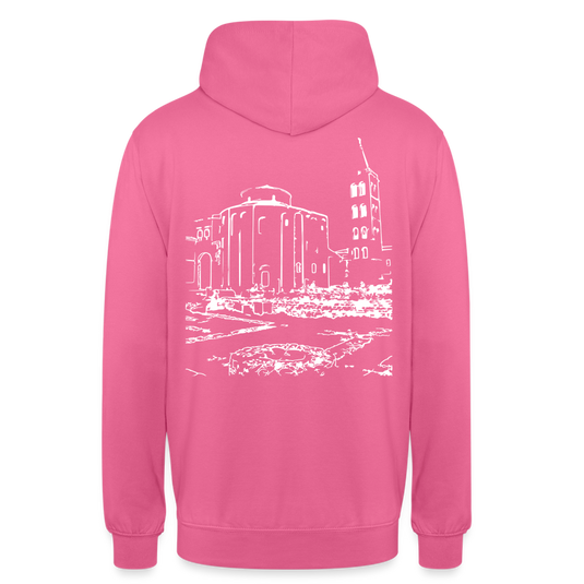 Mirrela Passage Unisex Hoodie GRAU TÜRKIS AA2 St. Donat - Pink