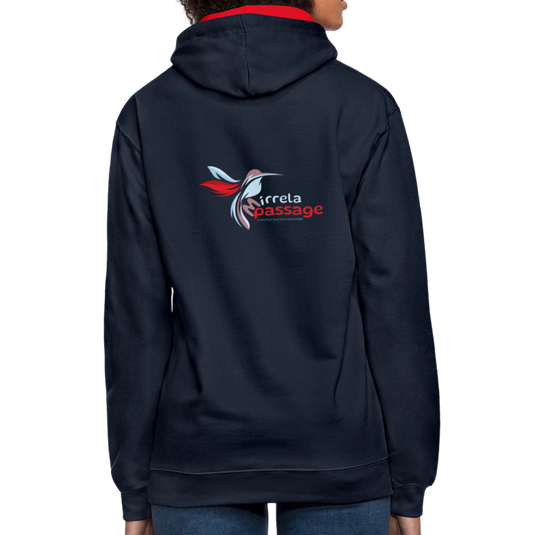 Kontrast-Hoodie Mirrela Passage Club 15 AA14 - Navy/Rot