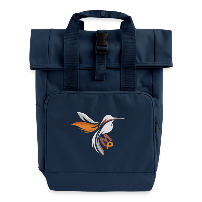 Lade das Bild in Galerie -Viewer, Rolltop Rucksack Mirrela Passage mit zwei Griffen MP Badge 3 - Navy
