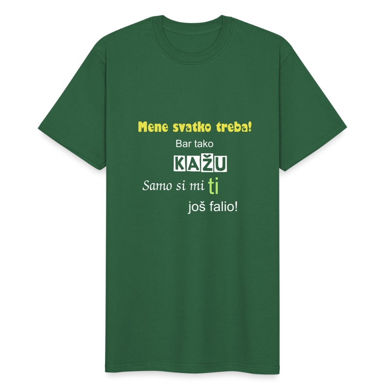 Lade das Bild in Galerie -Viewer, Männer Workwear T-Shirt Mene svatko treba 2 - Flaschengrün
