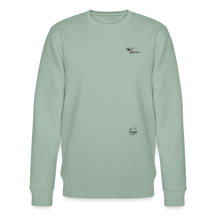 Männer Organic Mirrela Passage Sweatshirt Stanley & Stella Club 10 AA11 - Helles Graugrün