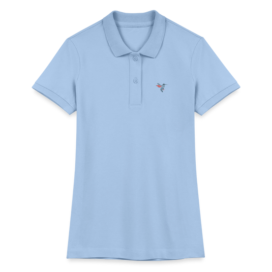 Stanley/Stella Frauen Bio-Poloshirt ELLISER Kolibri SPRING MALVE - sky Blue